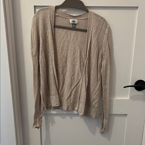 Old Navy Women's Tan Open-Front Cardigan